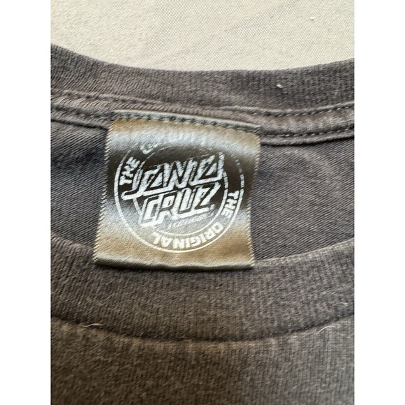 Santa Cruz Screaming Diamond/Crystal Hand T-Shirt Small Black Pink Blue - Picture 5 of 6